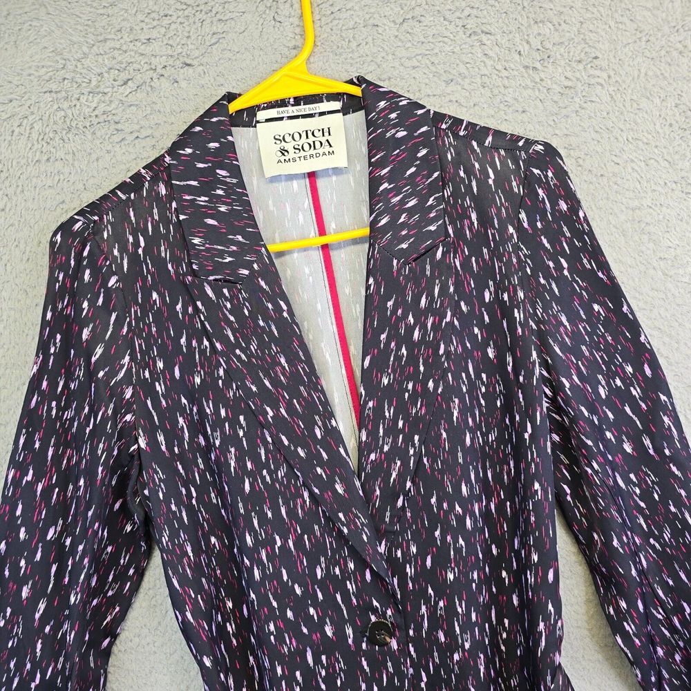 Scotch & Soda Black and Pink Blazer